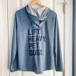 32 Degrees Lightweight Athleisure Hoodie Lift Heavy Pet Dogs Size L